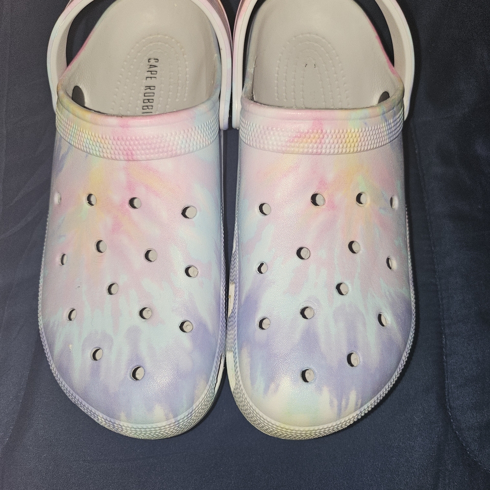 Colorful Tie-Dye Clogs